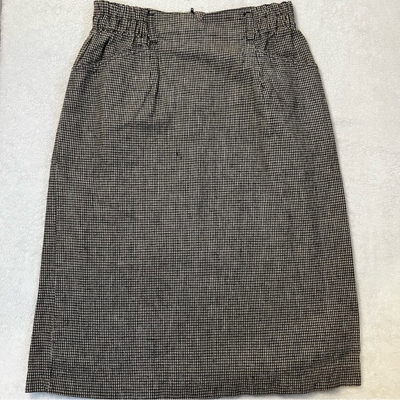 Peddlers Dresses & Skirts - Vintage Peddlers HighWaisted Skirt Gray and White Houndstooth 9/10
